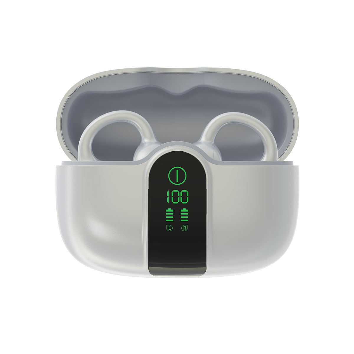 Blackview AirBuds 15 - Auricolari OWS con clip, display LED e Bluetooth 6.0, resistenti all'acqua con certificazione IPX5.