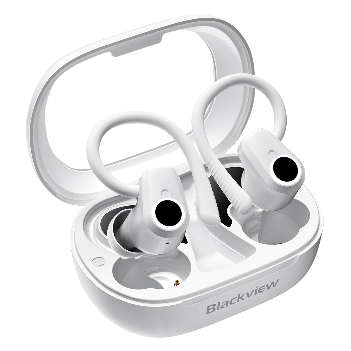 Blackview AirBuds 60 - Auricolari TWS semi-in-ear Bluetooth 5.3 impermeabili IPX4 con ganci per le orecchie