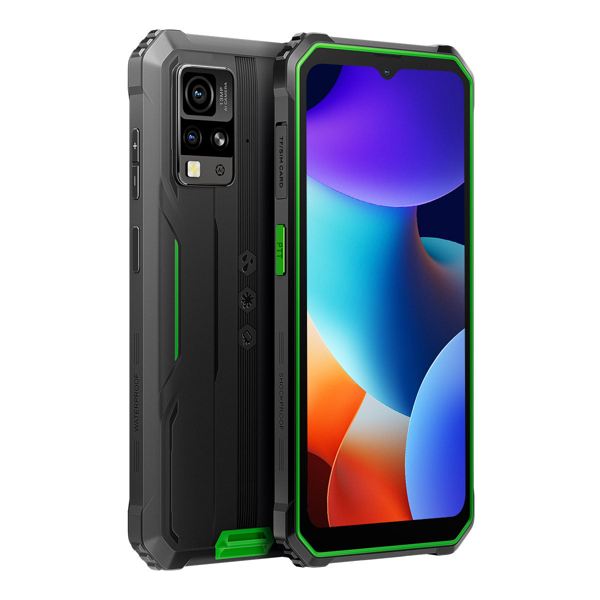 Blackview BV4800 Pro - Cellulare robusto Unisoc T606 Octa-core da 6,56 pollici, 4+128 GB, 5180 mAh, 4G