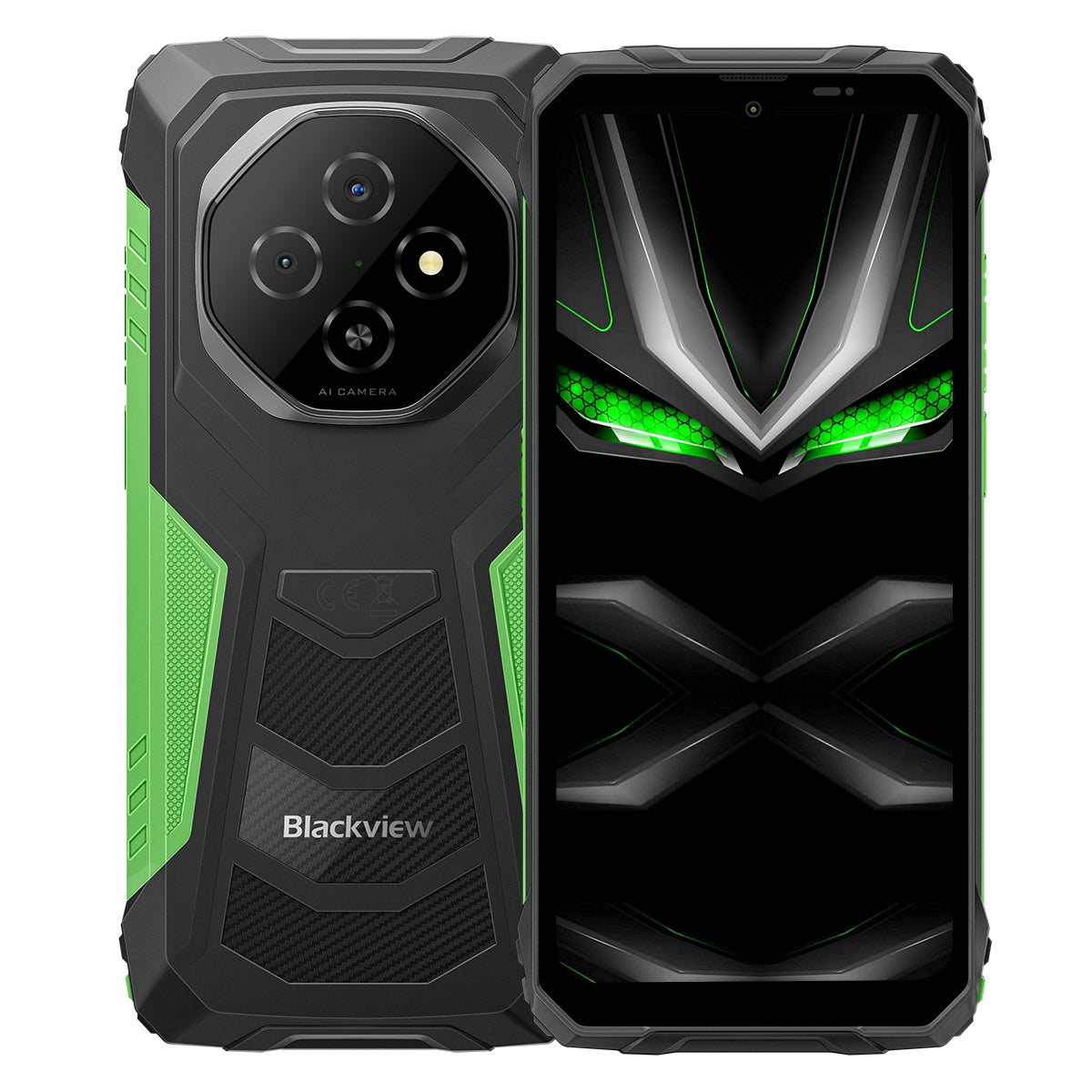 Blackview FORT 1 - Cellulare robusto Unisoc Tiger T615 Octa-core 4G AI con display Smart AI da 6,56 pollici e 90 Hz da 10000 mAh
