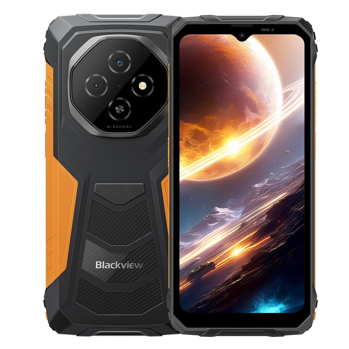 Blackview FORT 1 - Cellulare robusto Unisoc Tiger T615 Octa-core 4G AI con display Smart AI da 6,56 pollici e 90 Hz da 10000 mAh