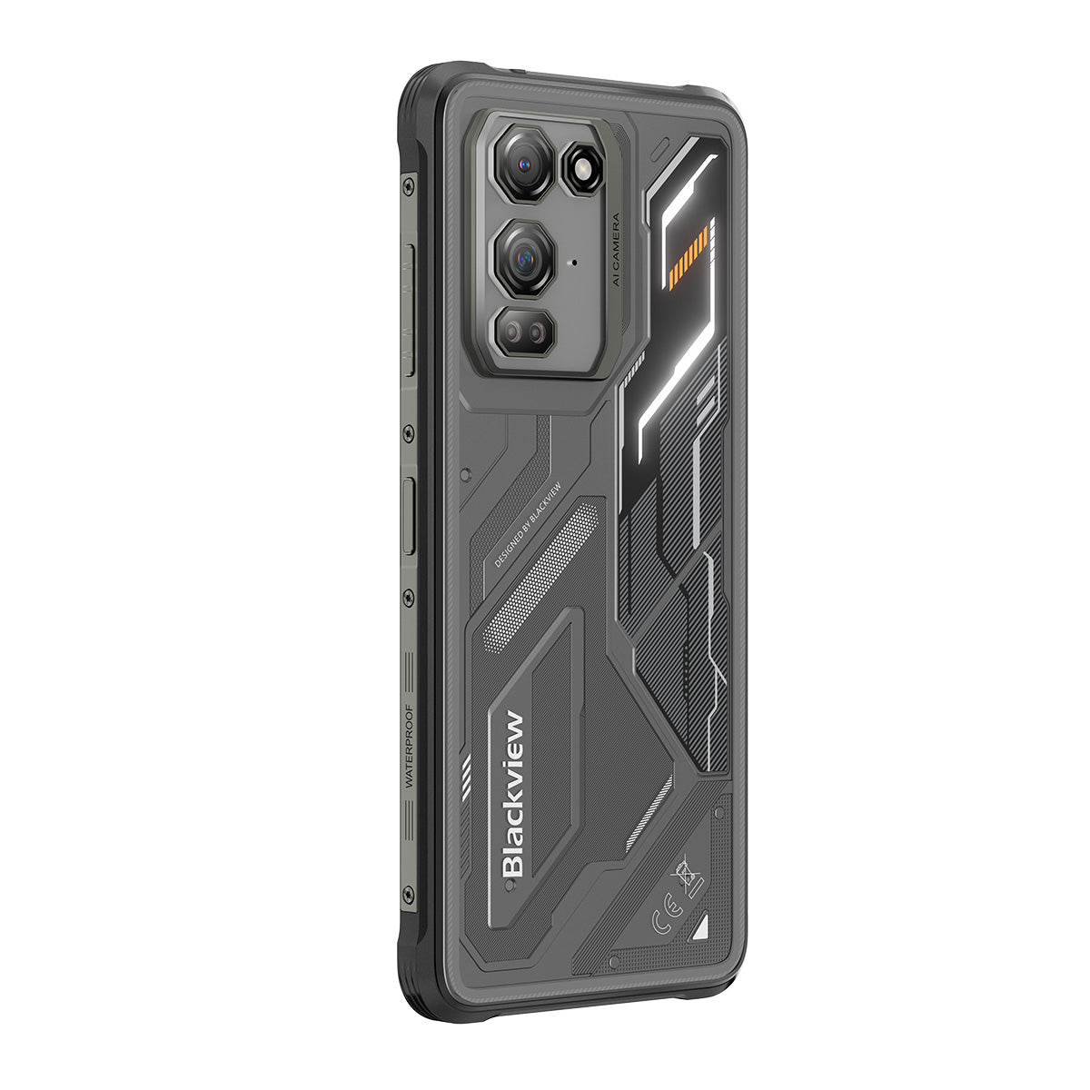 Blackview FORT 200 - Smartphone 4G Robusto con Ricarica Wireless - Schermo 6,78" Helio G100 - Batteria 5000mAh - Doppia Fotocamera Visione Notturna 108MP