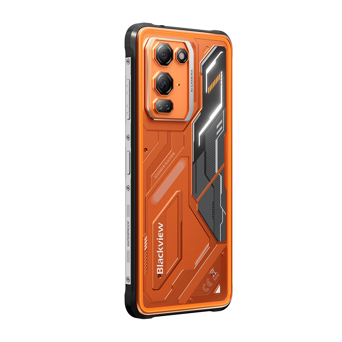 Blackview FORT 200 - Smartphone 4G Robusto con Ricarica Wireless - Schermo 6,78" Helio G100 - Batteria 5000mAh - Doppia Fotocamera Visione Notturna 108MP