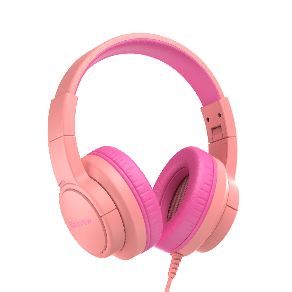 Blackview FitBuds K1 - Cuffie per bambini con microfono integrato, audio stereo 3D, cablate, sovraurali