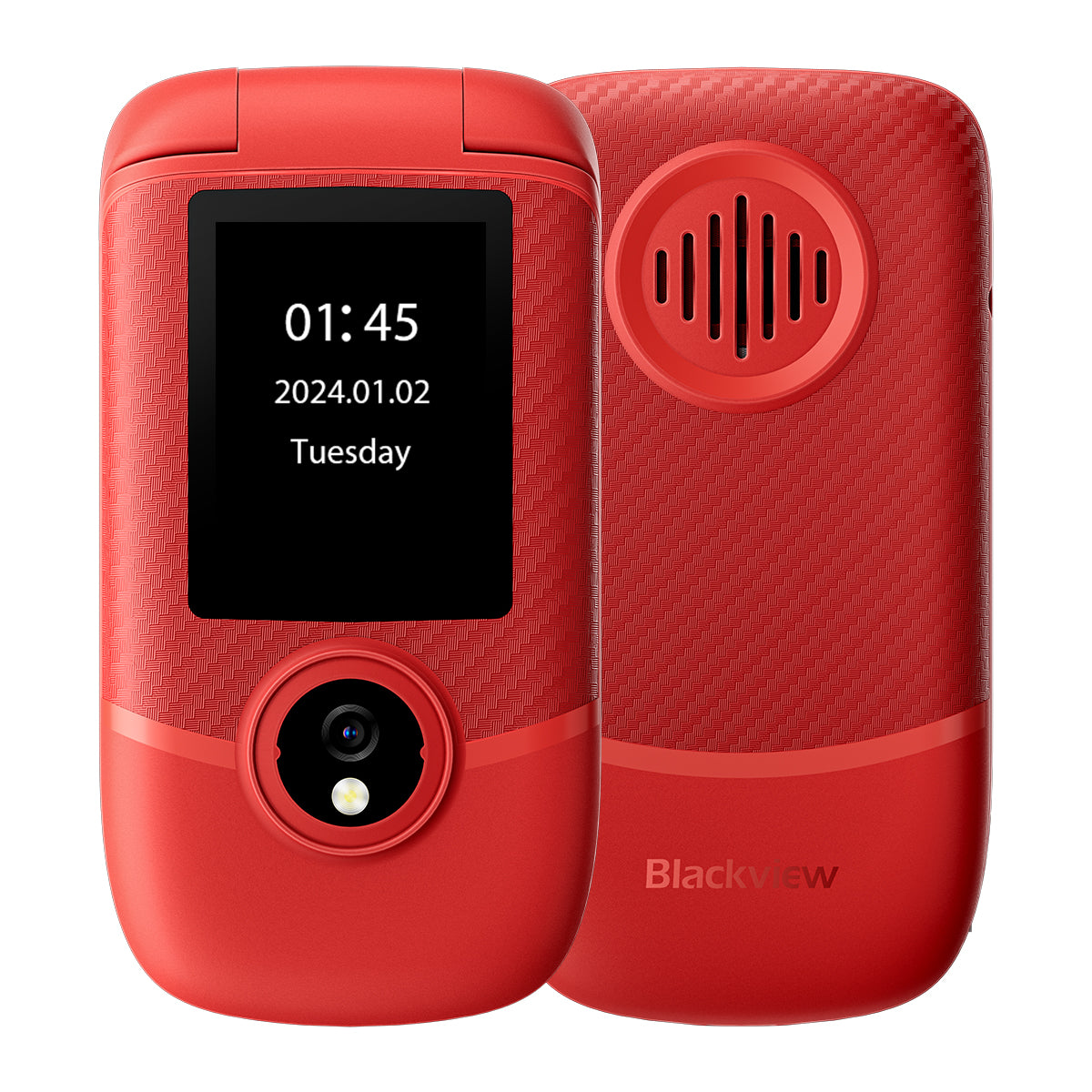 Blackview N2000 - Flip 2.8"+1.77" Display Unisoc T107 1500mAh Dual SIM 4G Cellulare