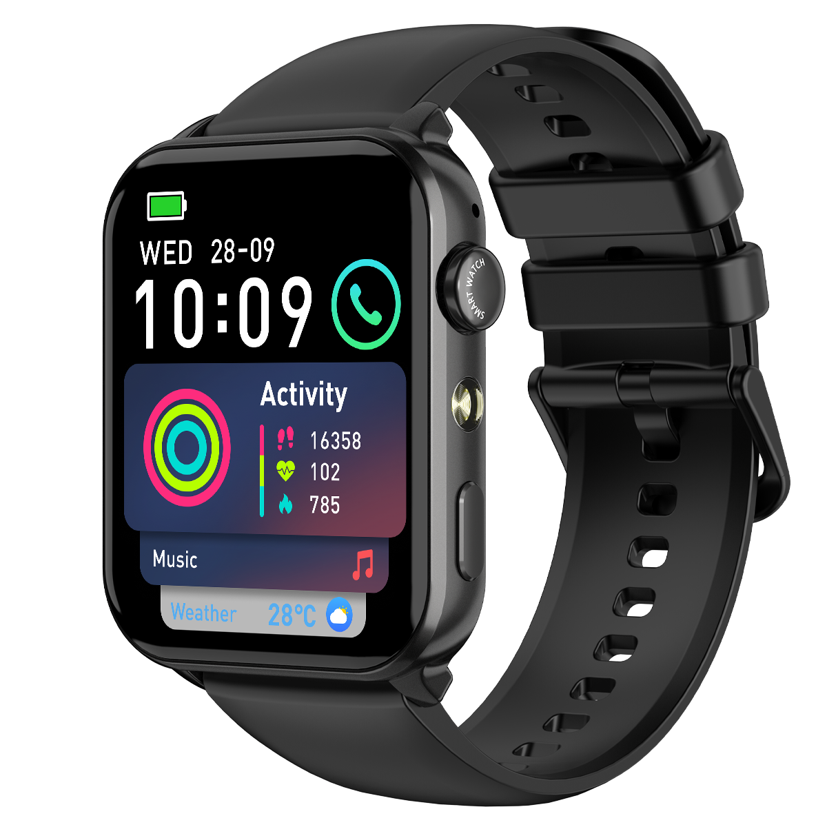 Blackview R30 Max - Smartwatch fitness con torcia LED da 1,91"