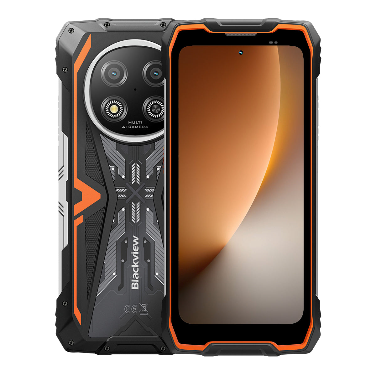 Blackview ROCK 2 - Display da 6,67 pollici a 120 Hz, processore UNISOC T8100 5G octa-core a 6 nm, batteria da 15000 mAh, fotocamera AI da 16 MP + 13 MP, smartphone 5G robusto.