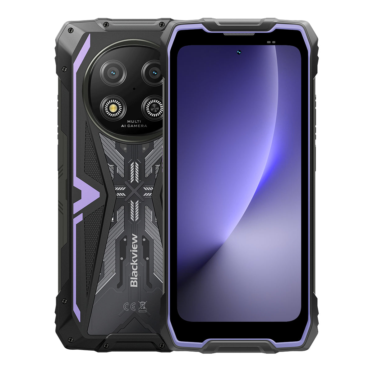 Blackview ROCK 2 - Display da 6,67 pollici a 120 Hz, processore UNISOC T8100 5G octa-core a 6 nm, batteria da 15000 mAh, fotocamera AI da 16 MP + 13 MP, smartphone 5G robusto.