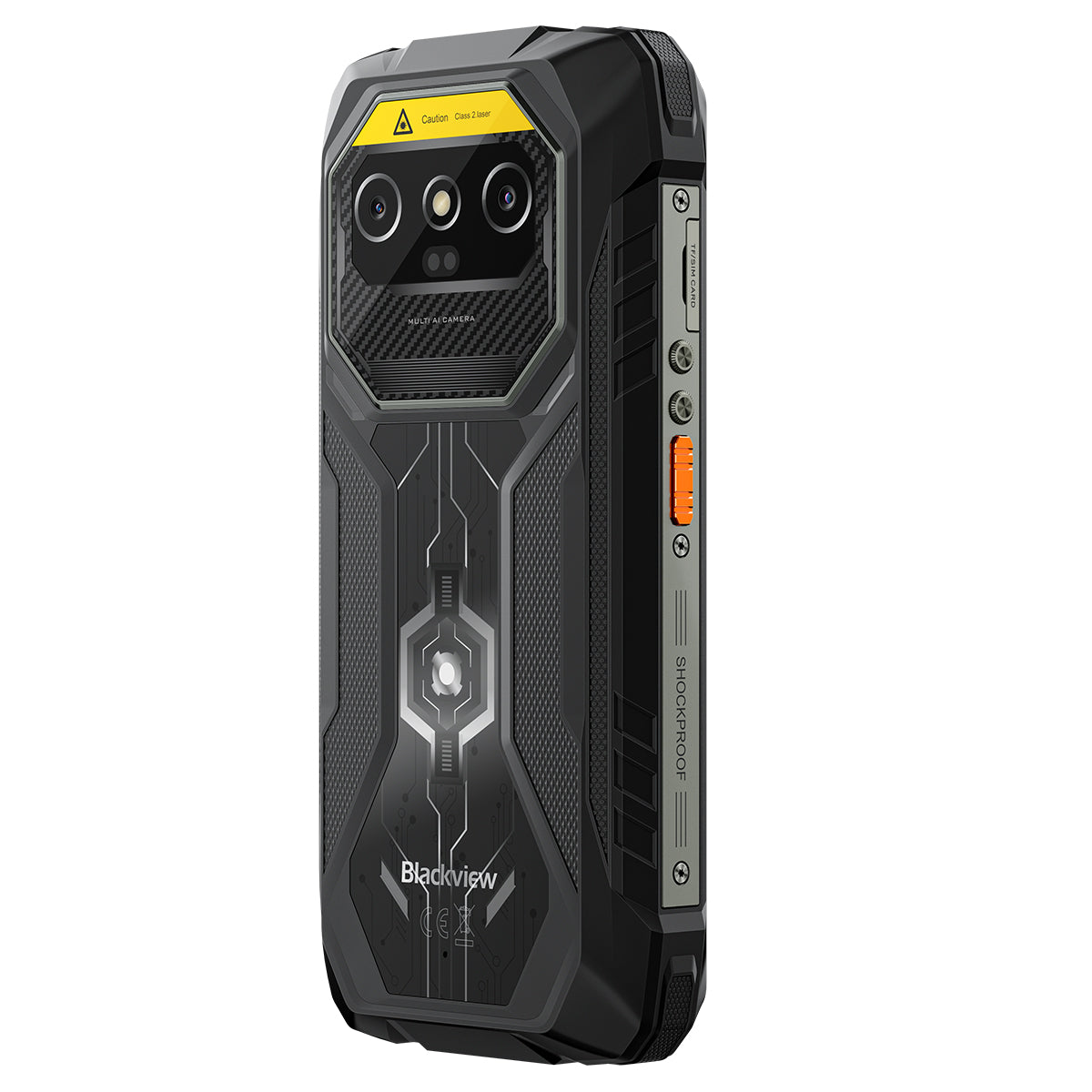 Blackview ROCK 1 Pro - Smartphone professionale robusto con scanner di codici a barre 2D, connettività 4G, display da 6,56 pollici a 90 Hz, batteria da 15000 mAh e fotocamera per visione notturna.