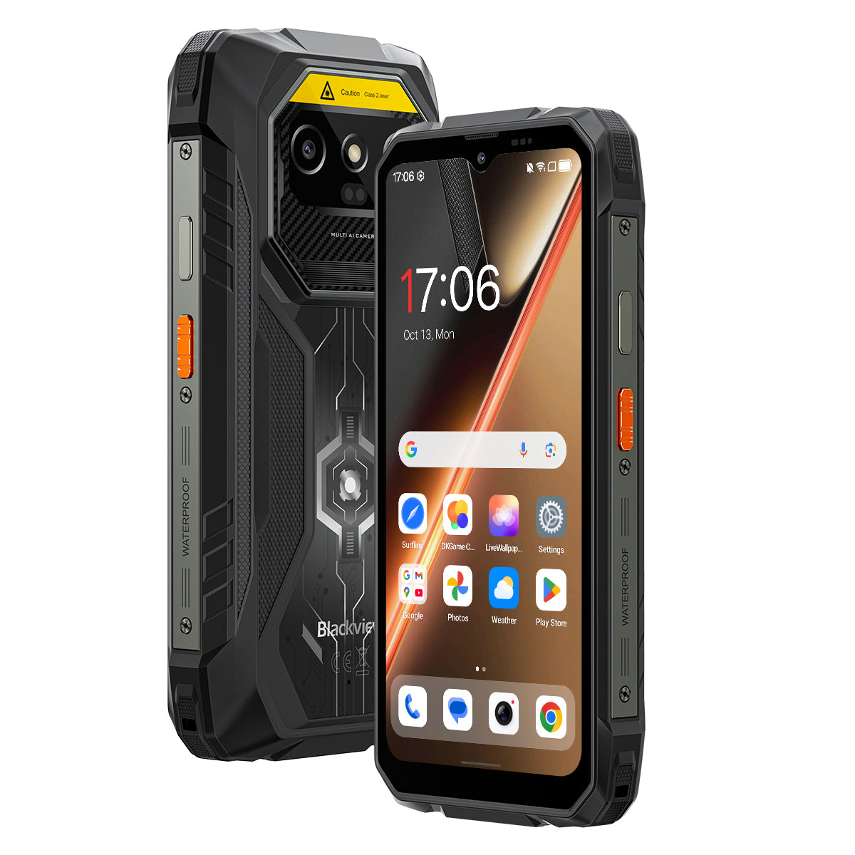 Blackview ROCK 1 Pro - Smartphone professionale robusto con scanner di codici a barre 2D, connettività 4G, display da 6,56 pollici a 90 Hz, batteria da 15000 mAh e fotocamera per visione notturna.