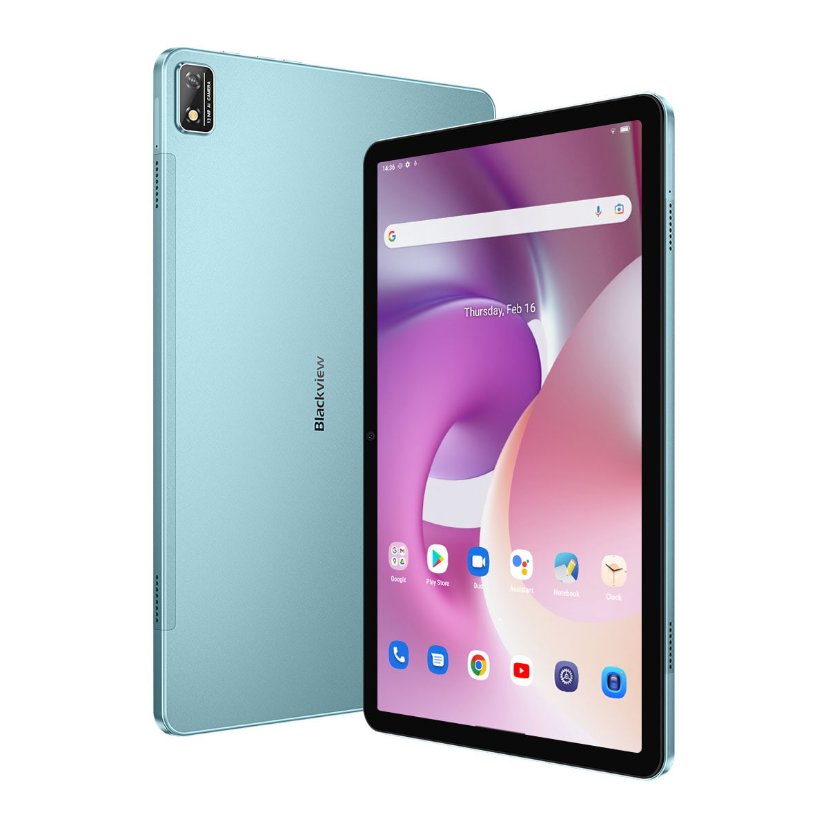 Blackview Tab 16 - Tablet 11 Pollici 8GB RAM 256GB ROM,Tablet 4G LTE,Tablet 2K FHD+,Widevine L1,7680mAh,Octa-Core,13MP+8MP,4 Speakers