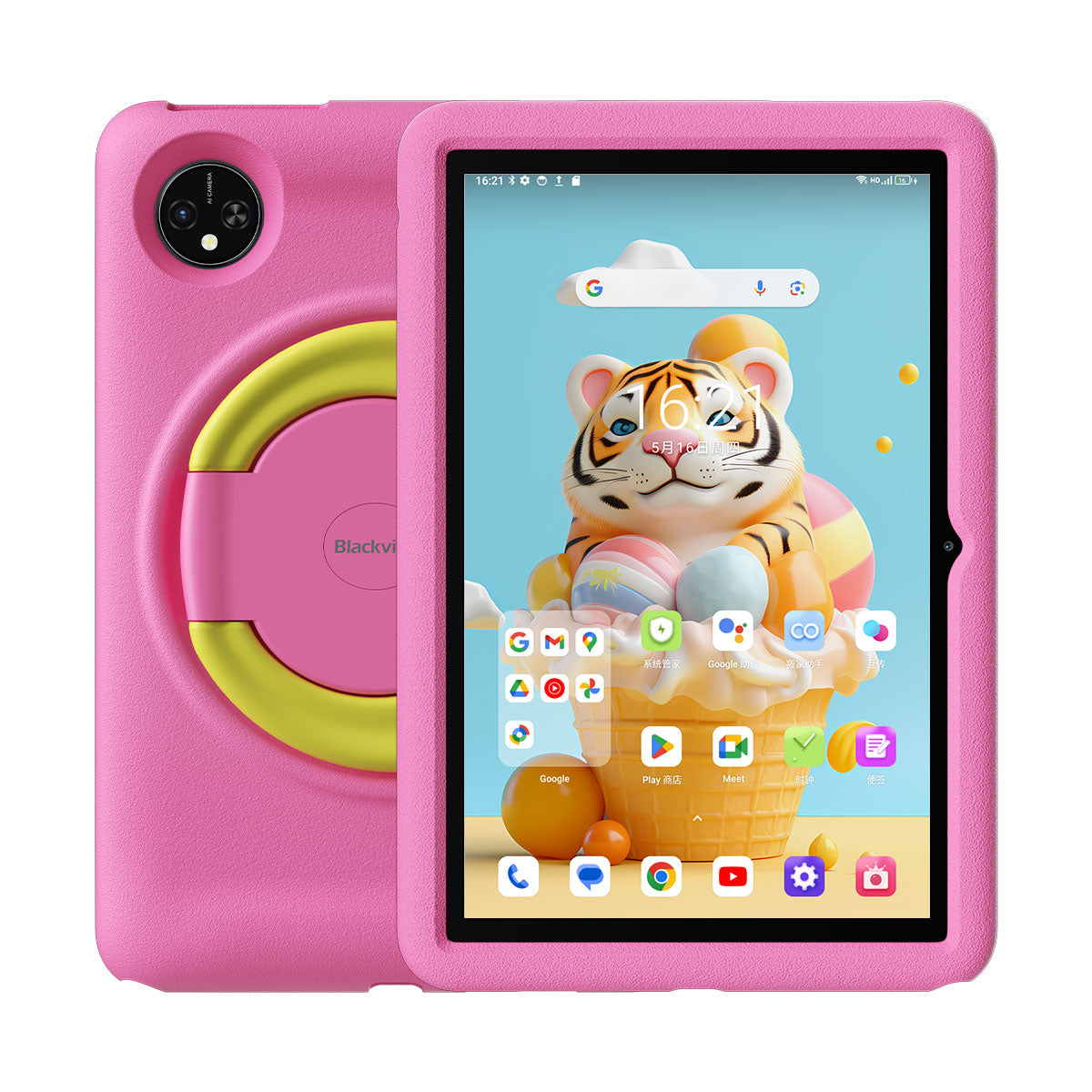 Blackview Tab 80 Kids - Tablet Unisoc Tiger T606 da 10,1 pollici, 7680 mAh, Widevine L1, supporto per bambini, edizione