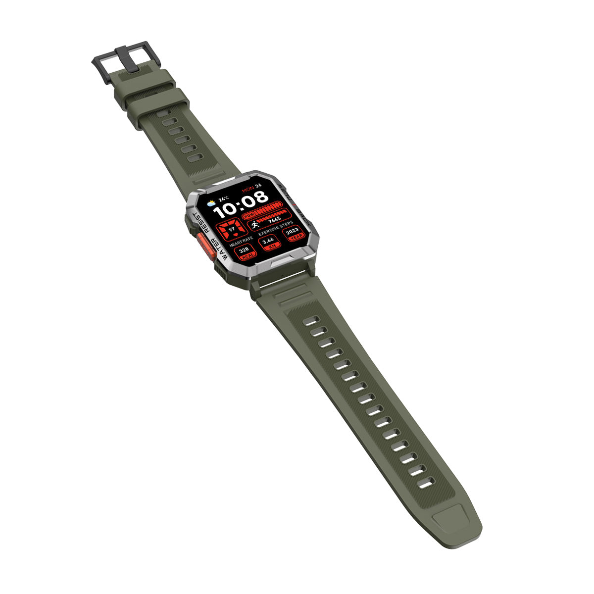 Blackview W60 - Orologio intelligente da esterno Campass con torcia LED da 2,01 pollici 900mAh