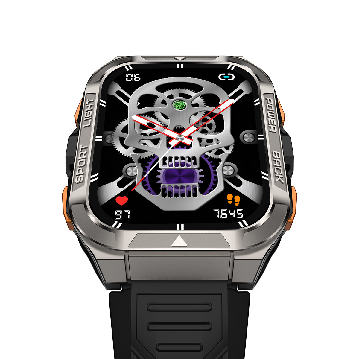 Blackview W80 Pro - Orologio intelligente per sport all'aria aperta con torcia LED integrata da 1,91 pollici e GPS da 900 mAh