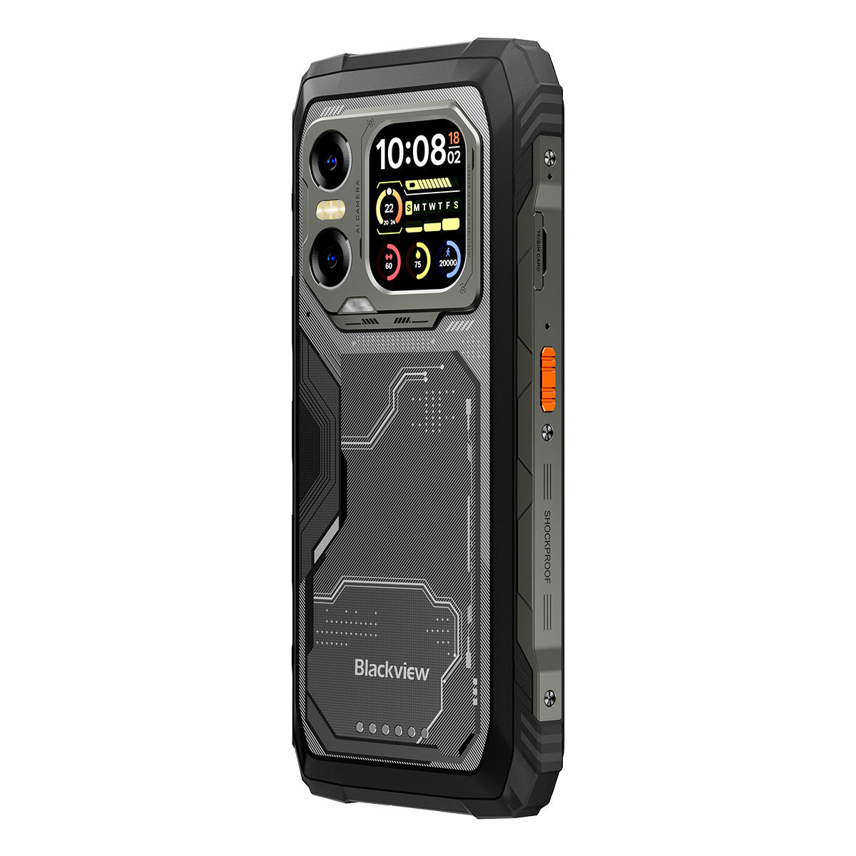 Blackview XPLORE X1 - Display principale da 6,78" a 120 Hz e display secondario da 2,01", fotocamera principale da 108 MP + fotocamera per visione notturna da 20 MP, telefono cellulare 5G robusto.