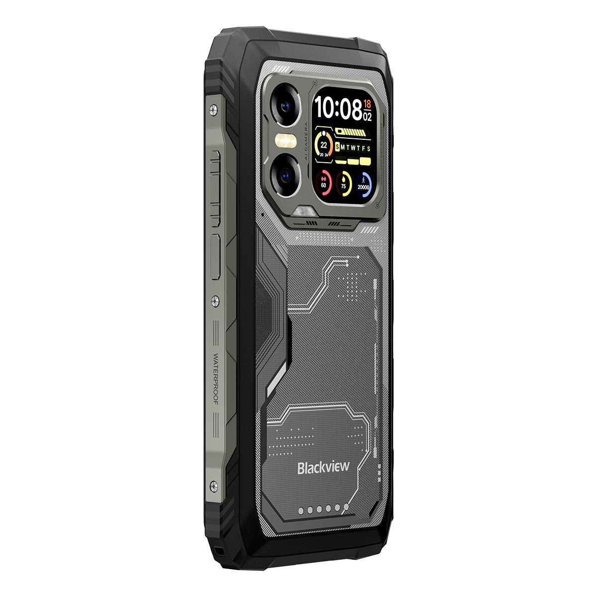 Blackview XPLORE X1 - Display principale da 6,78" a 120 Hz e display secondario da 2,01", fotocamera principale da 108 MP + fotocamera per visione notturna da 20 MP, telefono cellulare 5G robusto.