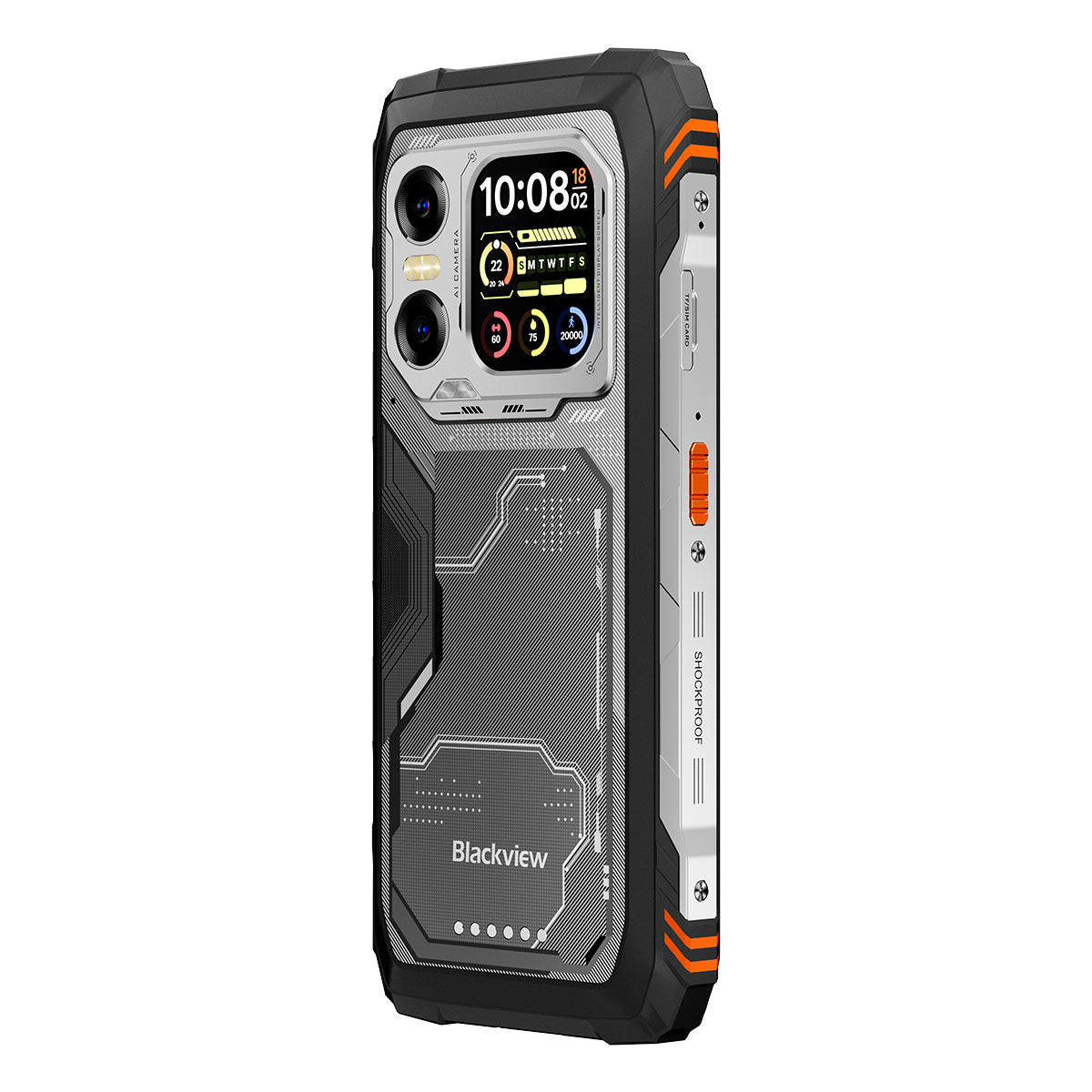 Blackview XPLORE X1 - Display principale da 6,78" a 120 Hz e display secondario da 2,01", fotocamera principale da 108 MP + fotocamera per visione notturna da 20 MP, telefono cellulare 5G robusto.