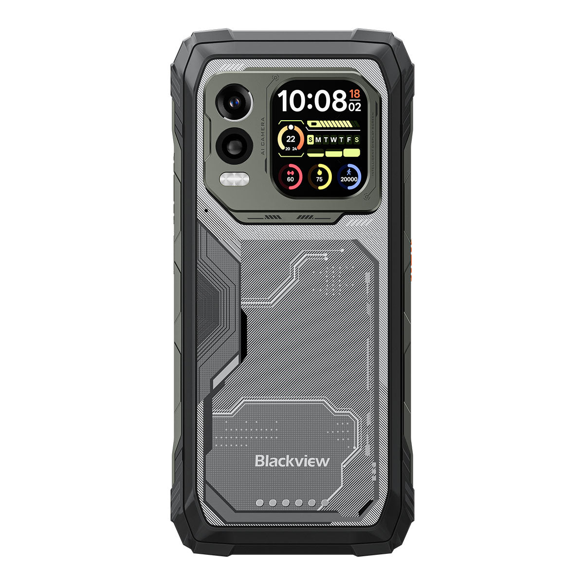 Blackview XPLORE 1 Pro - Telefono rugged 5G con termocamera, display principale da 6,78" a 120Hz e display secondario da 2,01", batteria da 20000 mAh e torcia da 170 lumen.