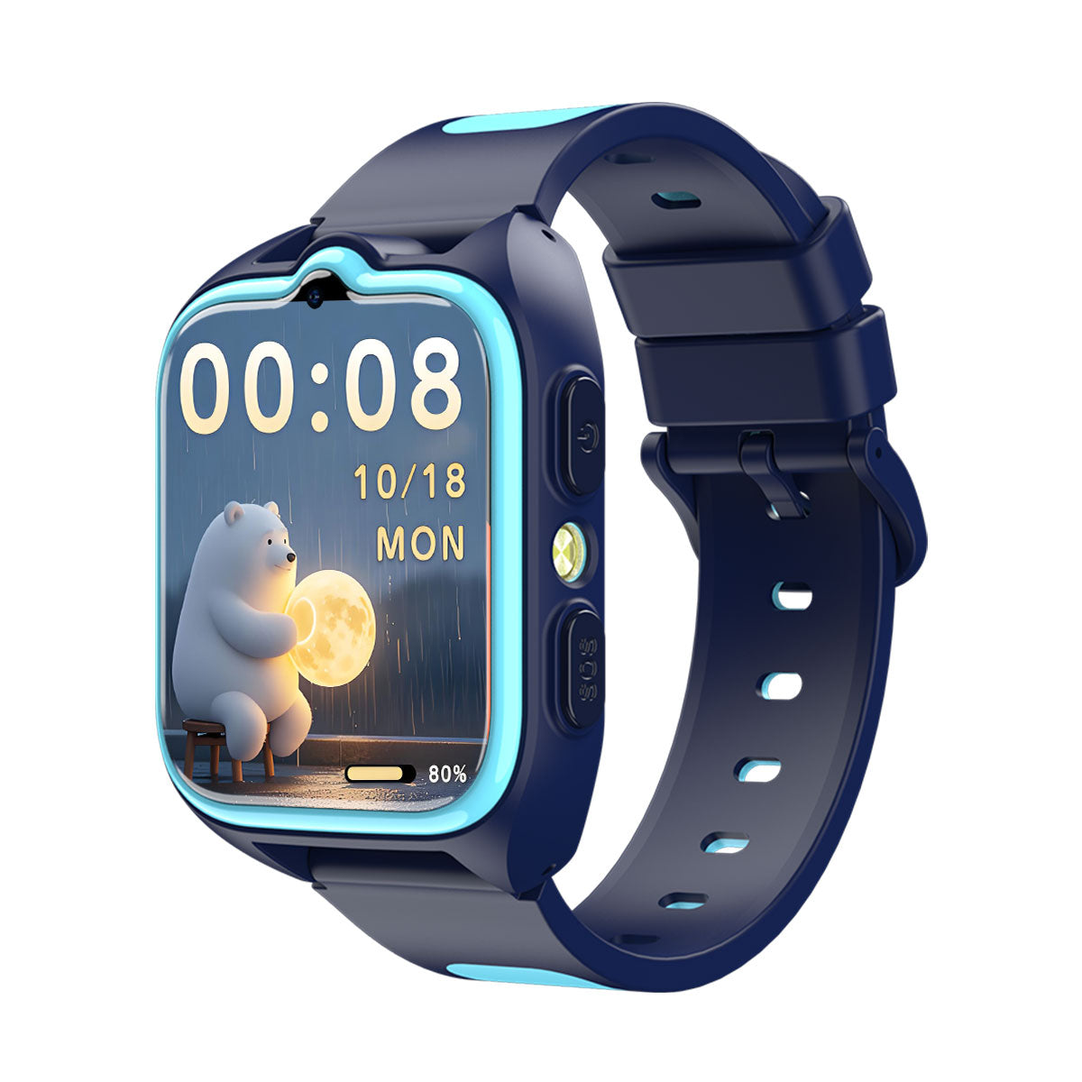 Blackview Z30 - Orologio per bambini con torcia LED da 1,75 pollici, GPS + LBS + WIFI, posizionamento AI, videochiamata 4G
