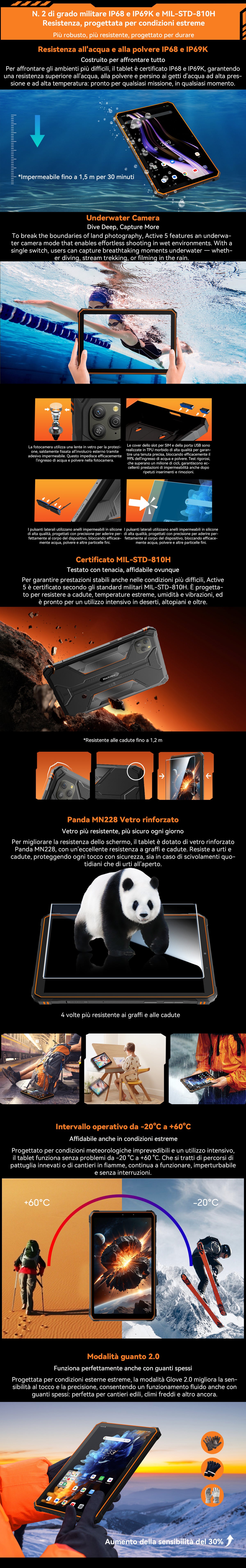 Tablet PC Android robusto Blackview Active 5 4G