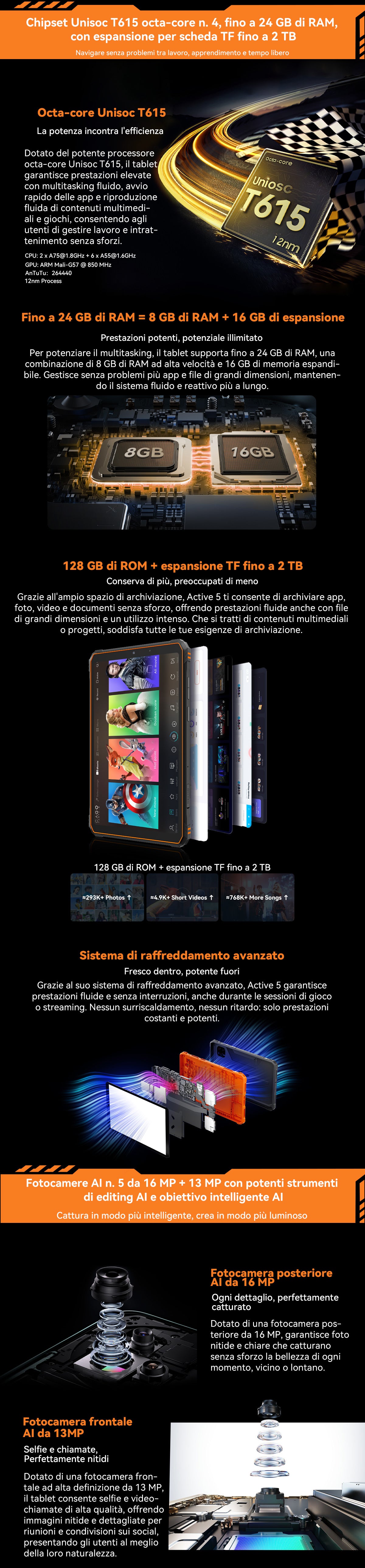 Tablet PC Android robusto Blackview Active 5 4G