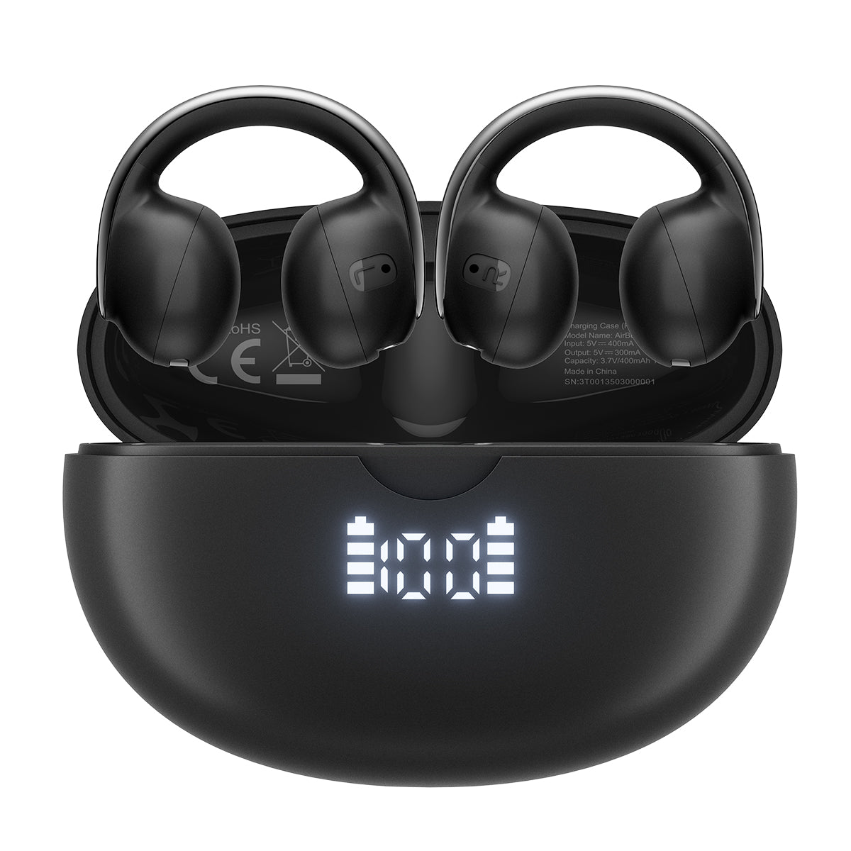 Blackview AirBuds 13 - Auricolari OWS Bluetooth 5.4 con clip, impermeabili IPX7, riduzione intelligente del rumore