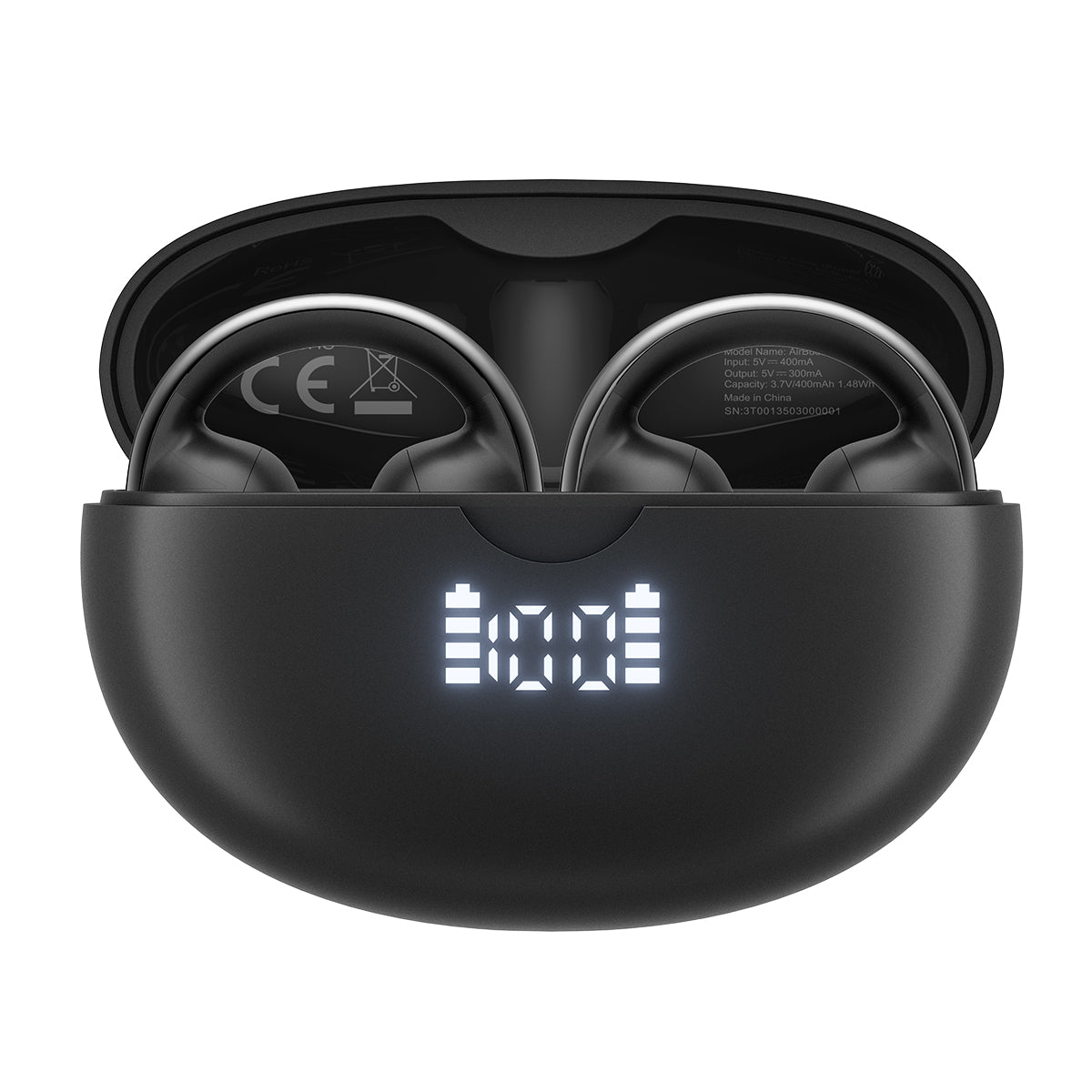 Blackview AirBuds 13 - Auricolari OWS Bluetooth 5.4 con clip, impermeabili IPX7, riduzione intelligente del rumore