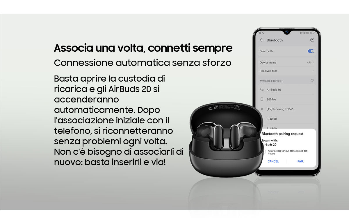 Auricolari TWS semi-in-ear Blackview AirBuds 20