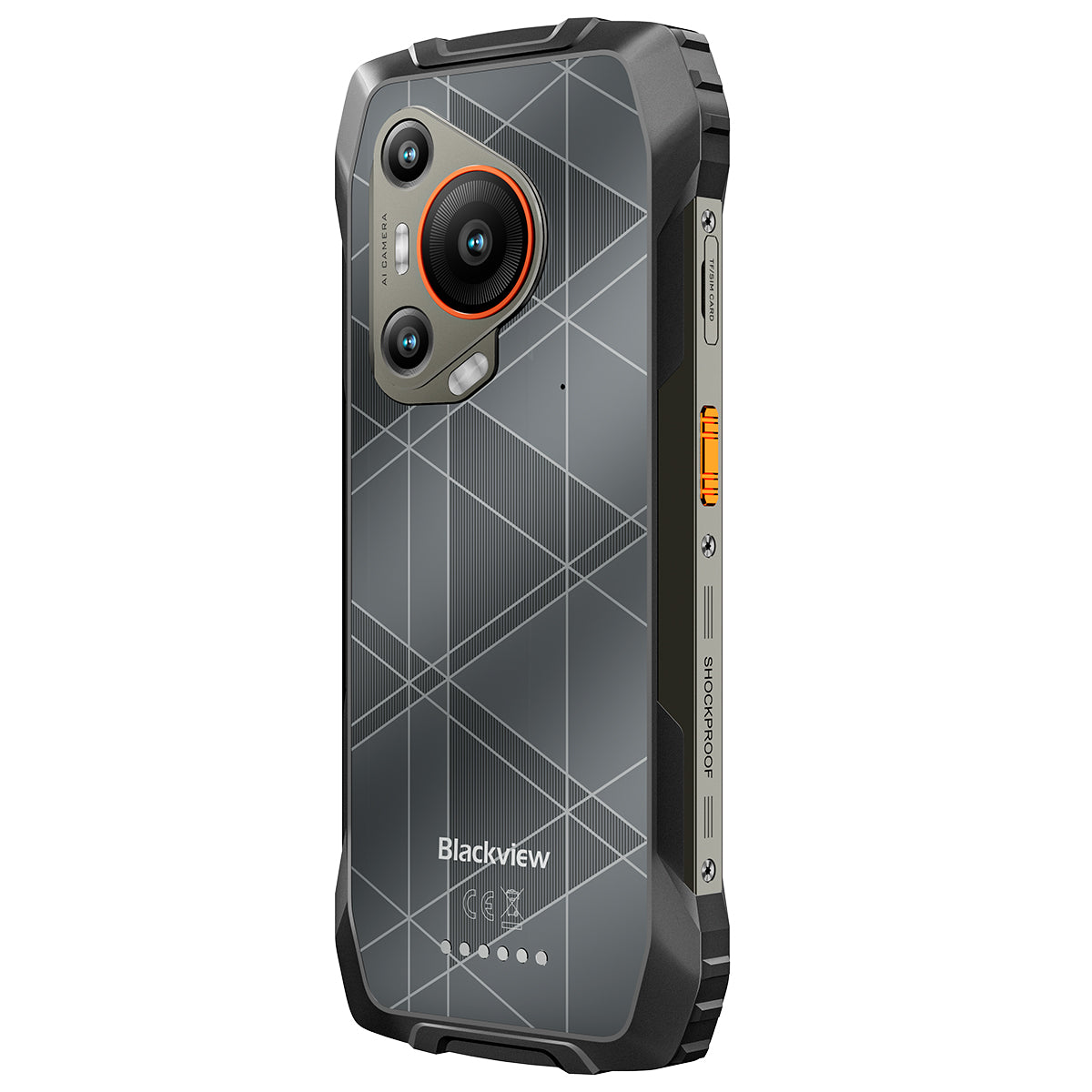 Blackview BL7000 - Smartphone robusto da 6,78 pollici, 8+256 GB, MediaTek Dimensity 6300, fotocamera con visione notturna da 50 MP+20 MP, 7500 mAh, 5G, AI