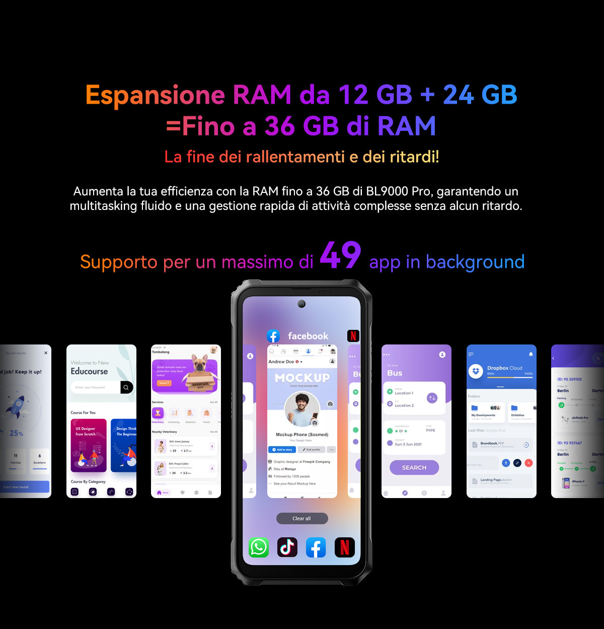 Telefono robusto con imaging termico Blackview BL9000 Pro 5G