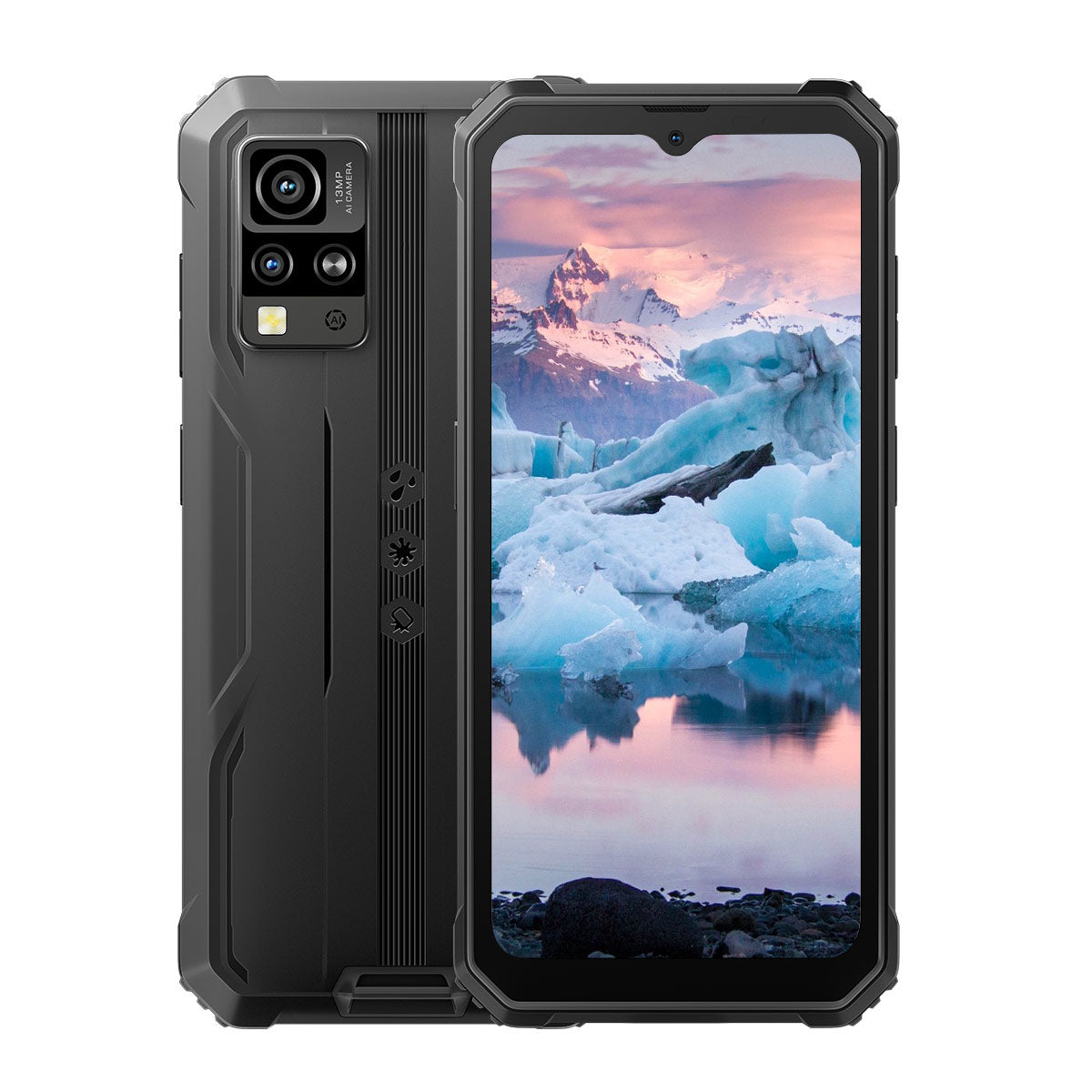 Blackview BV4800 Pro - Cellulare robusto Unisoc T606 Octa-core da 6,56 pollici, 4+128 GB, 5180 mAh, 4G