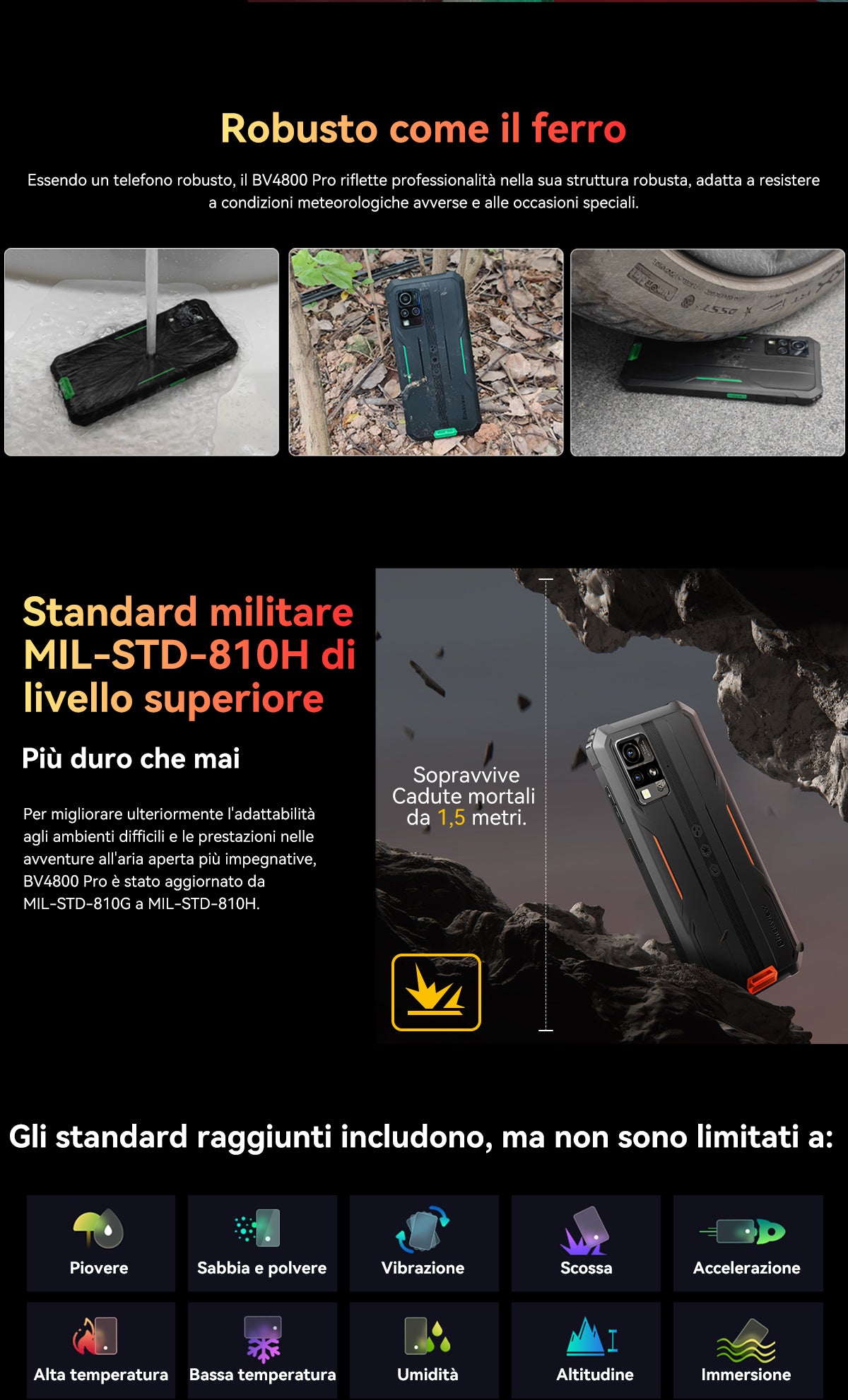 Telefono robusto Blackview BV4800 Pro