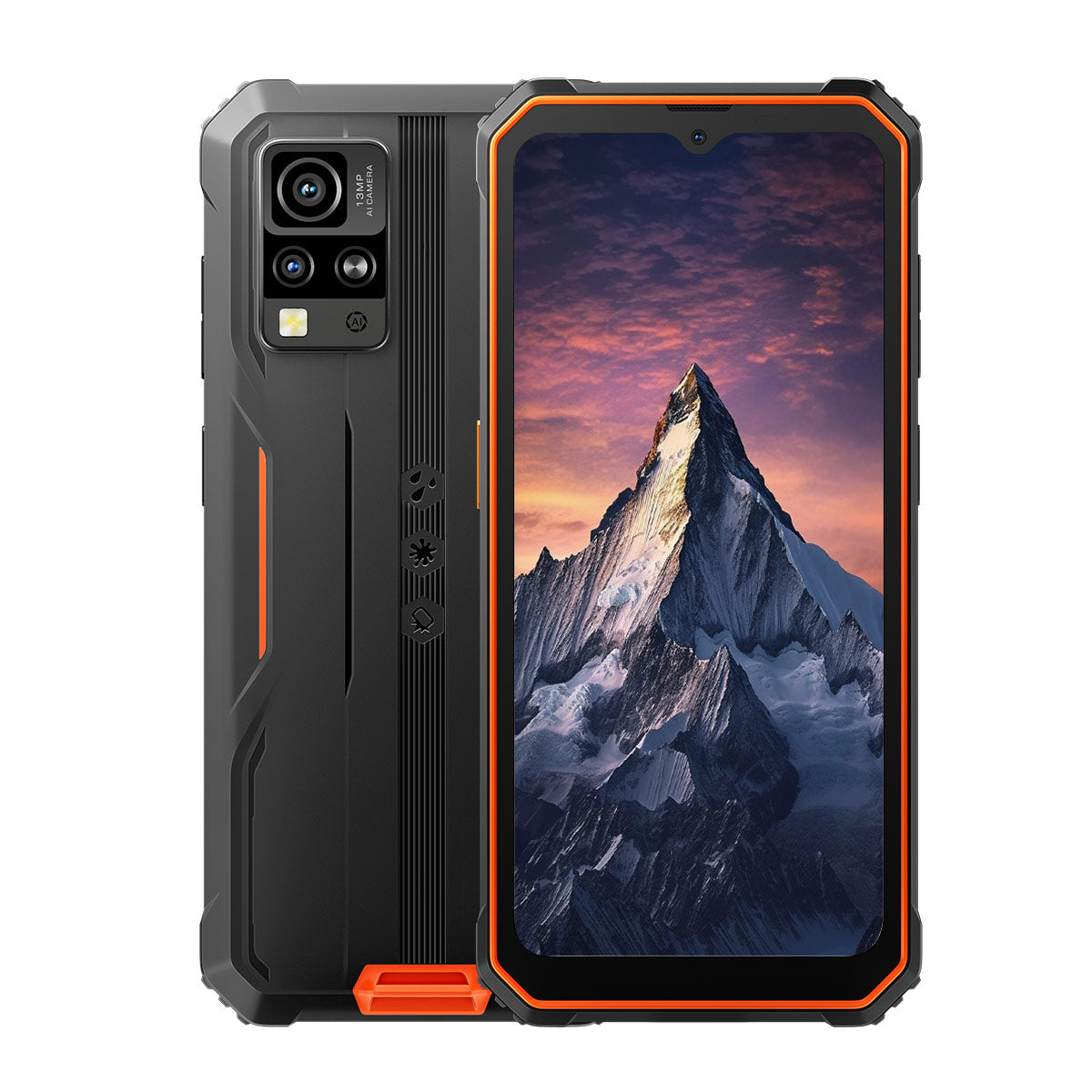 Blackview BV4800 Pro - Cellulare robusto Unisoc T606 Octa-core da 6,56 pollici, 4+128 GB, 5180 mAh, 4G