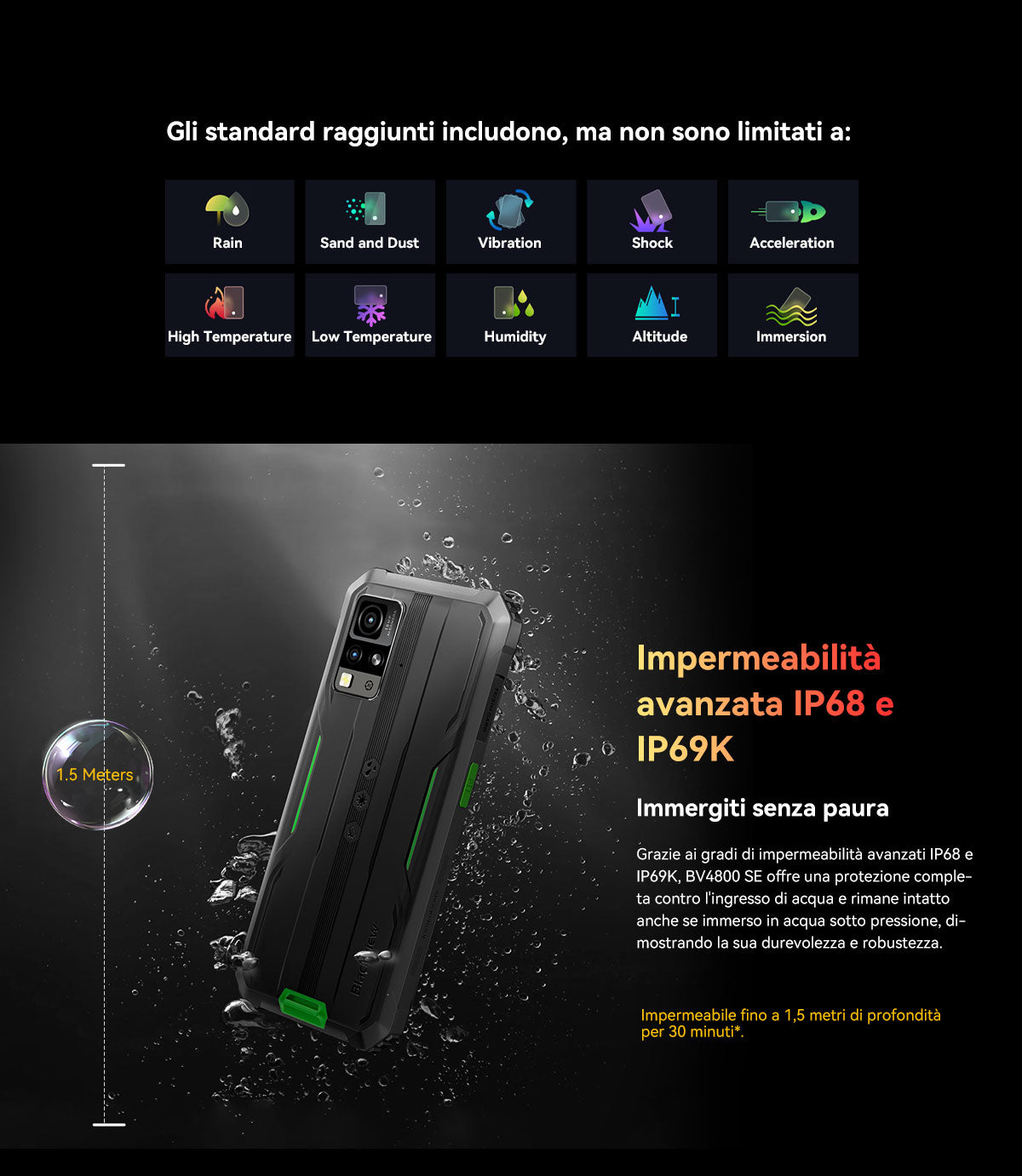 Blackview BV4800 SE 4G Telefono Rugged