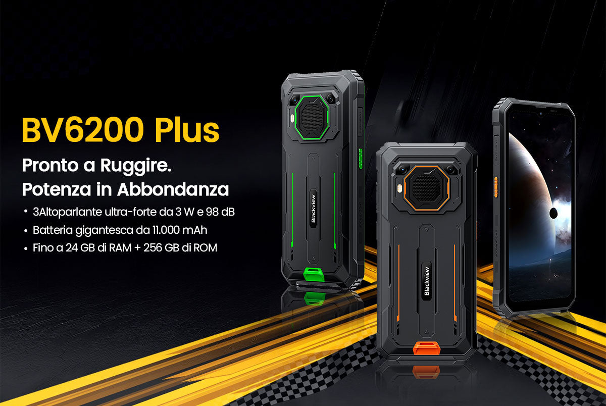 Blackview BV6200 Plus 4G Telefono cellulare robusto