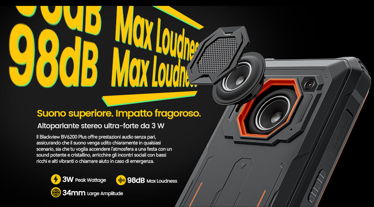 Blackview BV6200 Plus 4G Telefono cellulare robusto