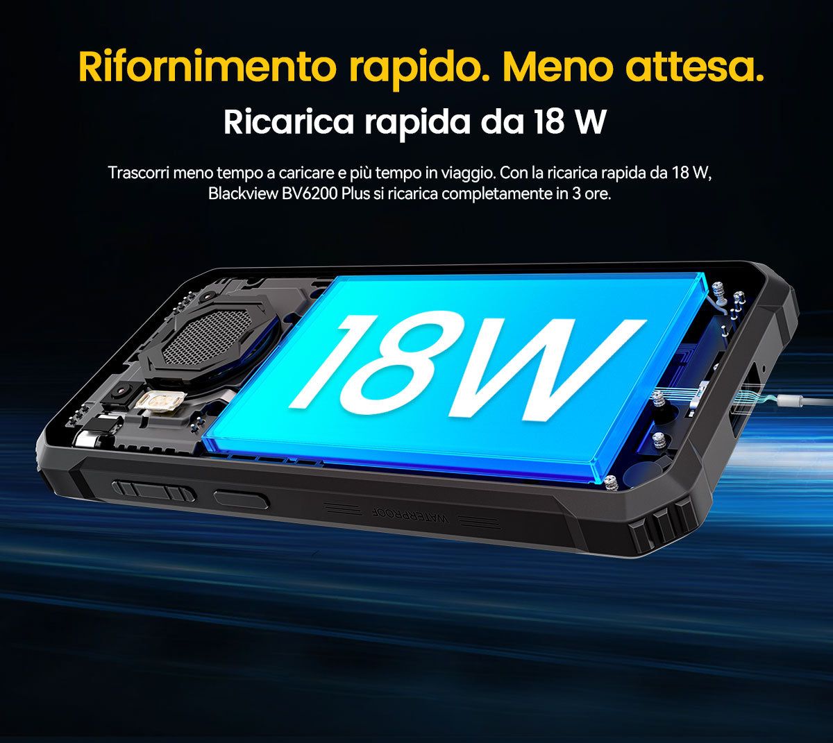 Blackview BV6200 Plus 4G Telefono cellulare robusto