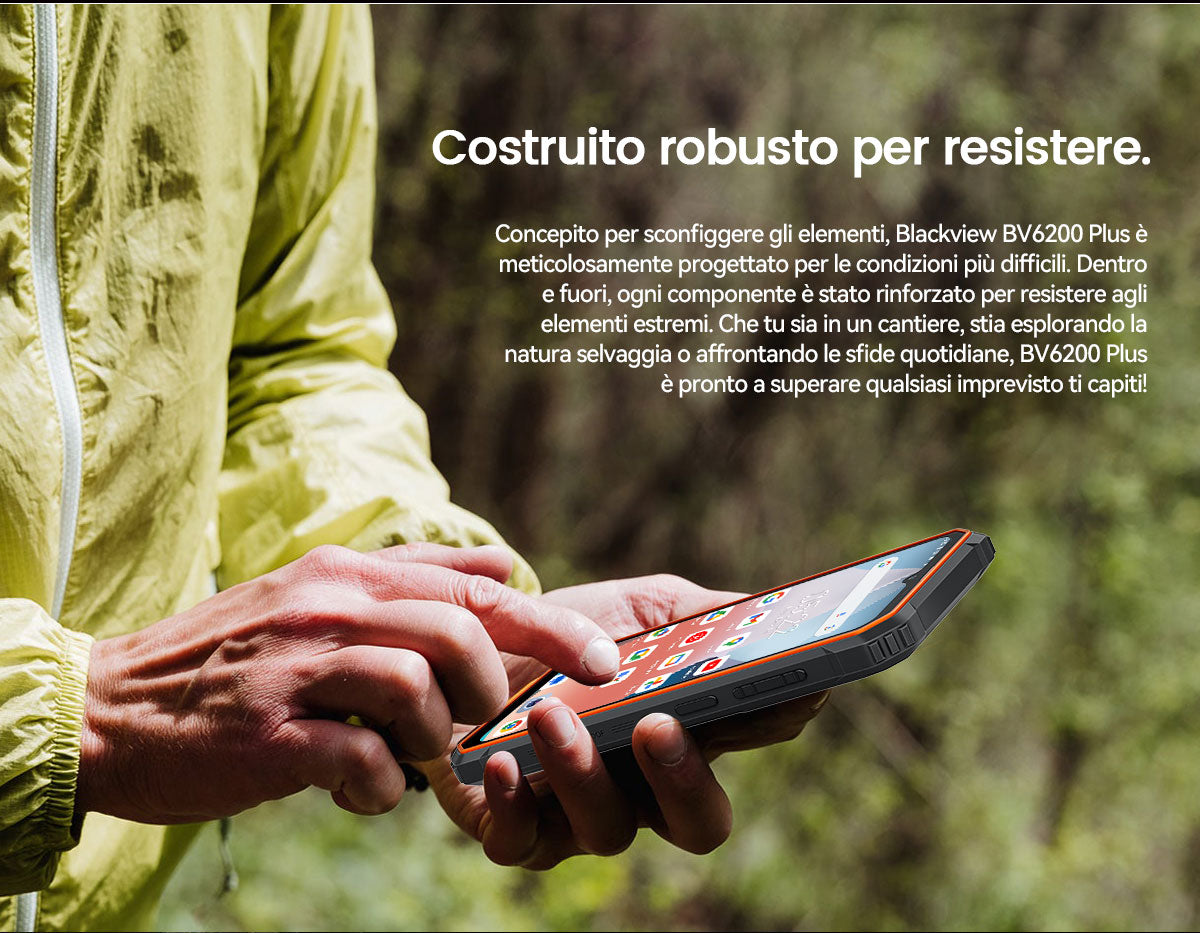 Blackview BV6200 Plus 4G Telefono cellulare robusto