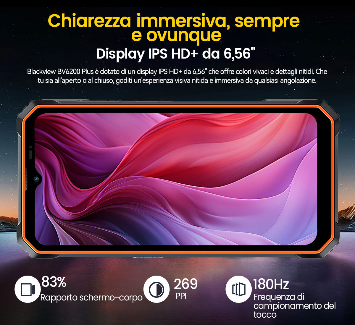 Blackview BV6200 Plus 4G Telefono cellulare robusto