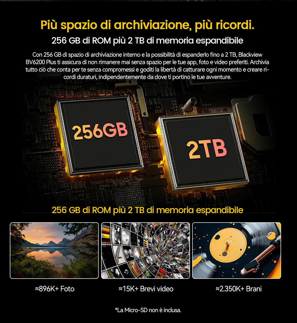 Blackview BV6200 Plus 4G Telefono cellulare robusto
