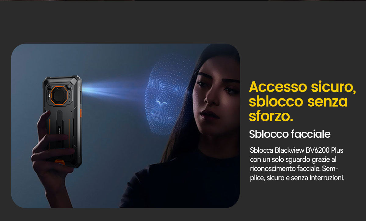 Blackview BV6200 Plus 4G Telefono cellulare robusto