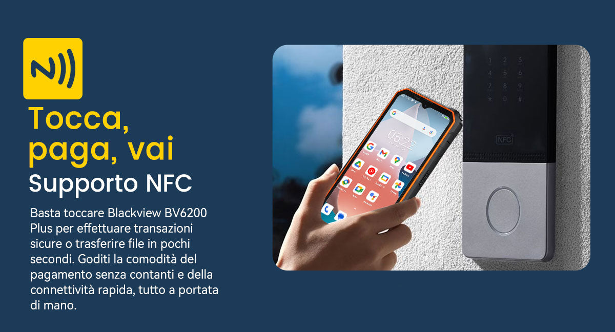Blackview BV6200 Plus 4G Telefono cellulare robusto