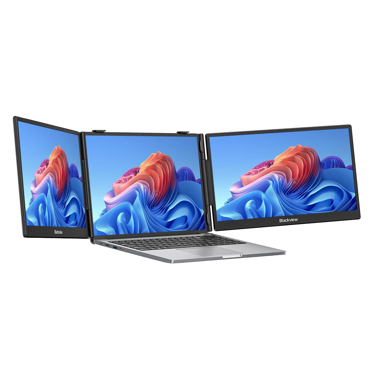 Blackview DCM5 - Schermo Doppio Portatile 14 Pollici per Laptop - Estensione Monitor USB-C con Altoparlanti Integrati