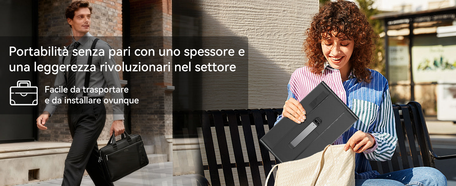 Blackview DCM6 Pro, estensore per doppio monitor da 14 pollici per laptop.