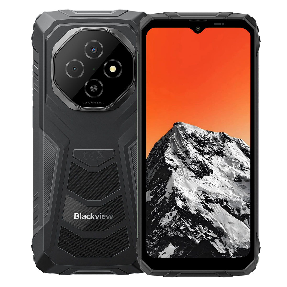 Blackview FORT 1 - Cellulare robusto Unisoc Tiger T615 Octa-core 4G AI con display Smart AI da 6,56 pollici e 90 Hz da 10000 mAh