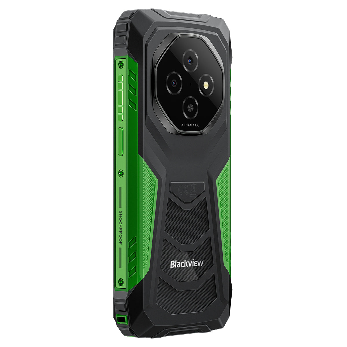 Blackview FORT 1 - Cellulare robusto Unisoc Tiger T615 Octa-core 4G AI con display Smart AI da 6,56 pollici e 90 Hz da 10000 mAh