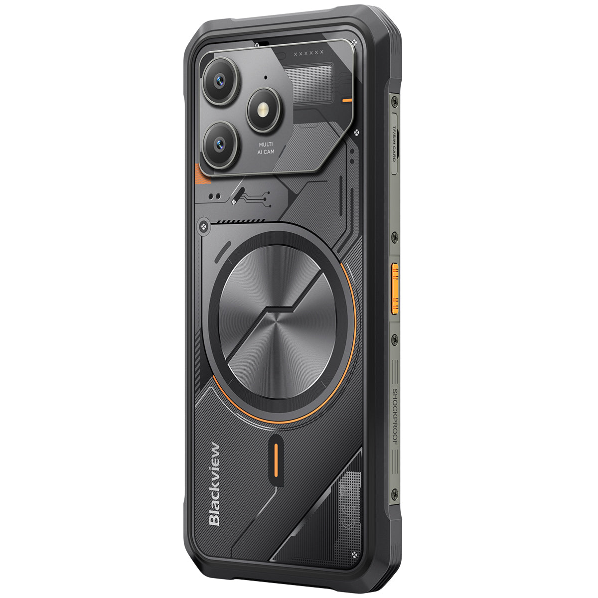 Blackview FORT 100 - Cellulare Robusto 4G Sottile 6,56" – Processore MediaTek Helio G81, 8+128 GB, Batteria 5000 mAh, Fotocamera Doppia 16+13 MP