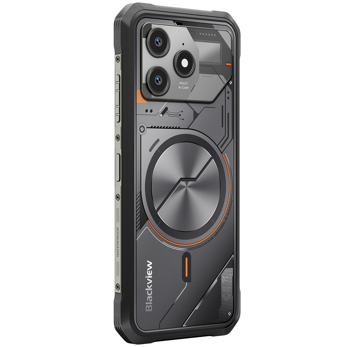 Blackview FORT 100 - Cellulare Robusto 4G Sottile 6,56" – Processore MediaTek Helio G81, 8+128 GB, Batteria 5000 mAh, Fotocamera Doppia 16+13 MP