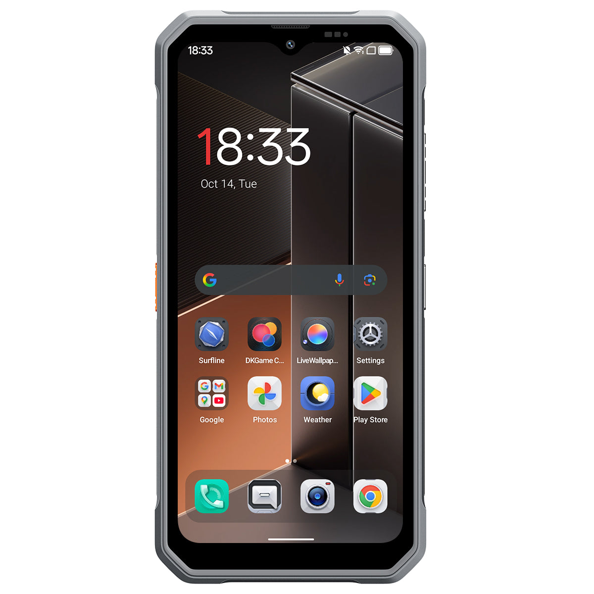 Blackview FORT 100 - Cellulare Robusto 4G Sottile 6,56" – Processore MediaTek Helio G81, 8+128 GB, Batteria 5000 mAh, Fotocamera Doppia 16+13 MP