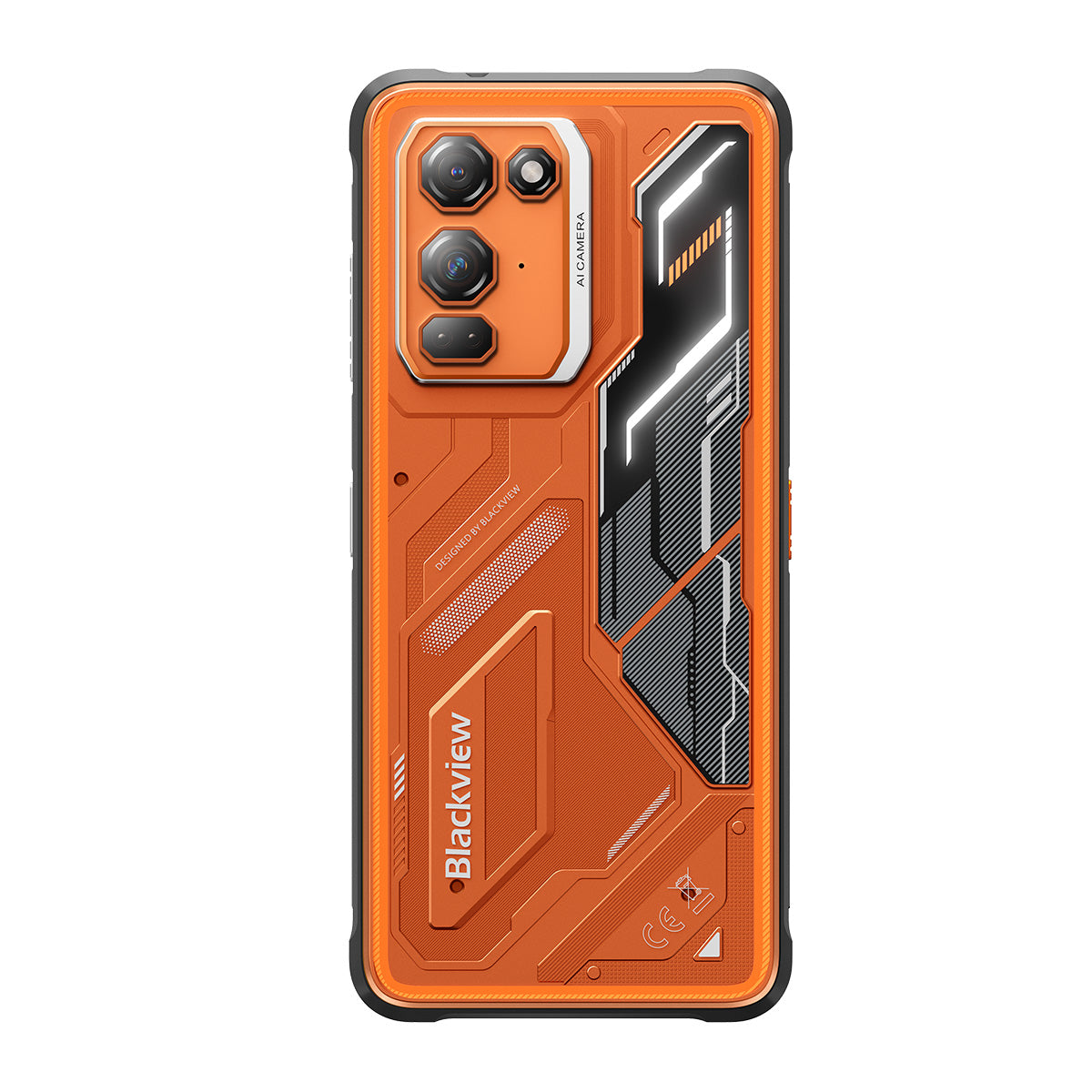 Blackview FORT 200 - Smartphone 4G Robusto con Ricarica Wireless - Schermo 6,78" Helio G100 - Batteria 5000mAh - Doppia Fotocamera Visione Notturna 108MP